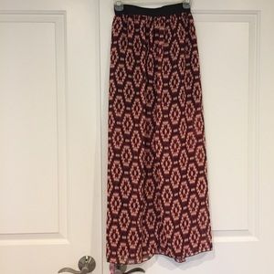 Sheer overlap skirt